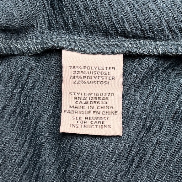 Liv By Habitat Clothes Cowl Neck Blue Textured Artsy Asymmetric Tunic Top Size M - Picture 4 of 6